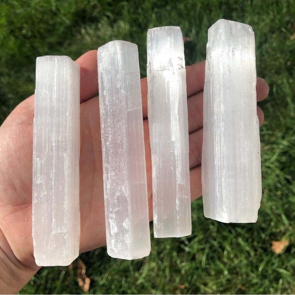 White Selenite Crystal Stick